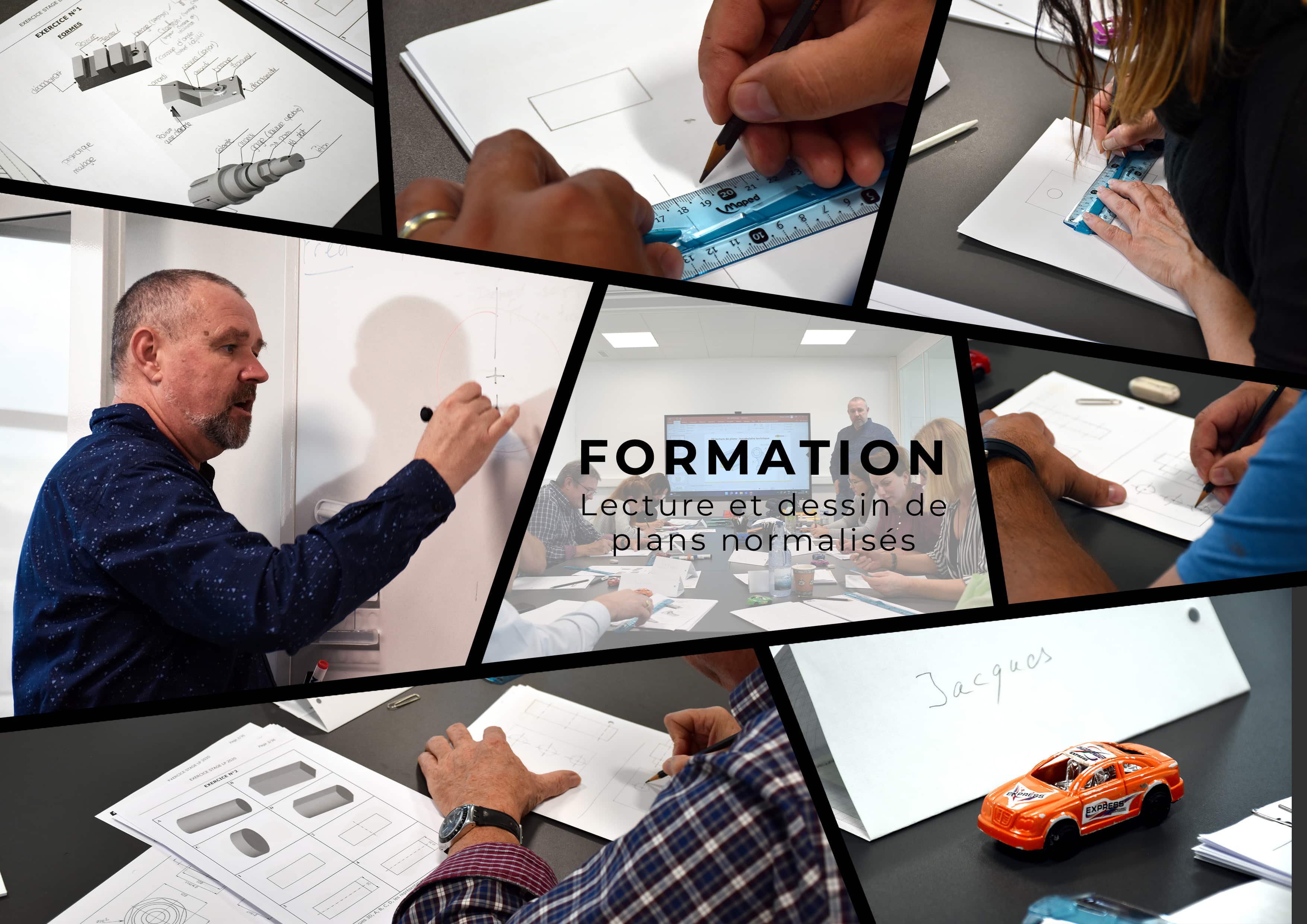 Photos prises lors de la formation du DES1 avec M. Raineri au sein de la salle SMACA.